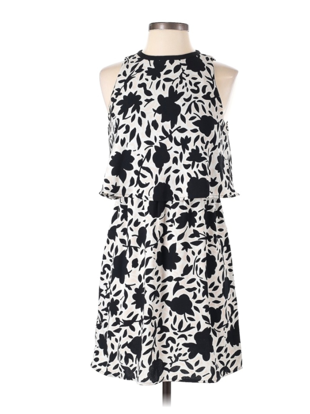 Ann Taylor Loft Sleeveless Floral Dress - Size 4 Petite